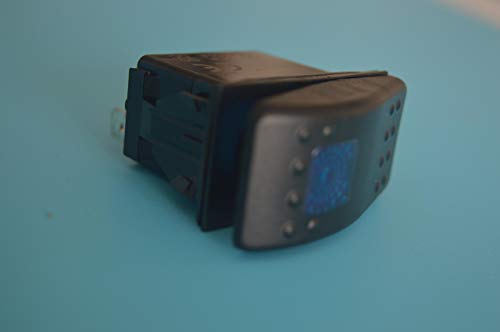 Amarine Made 2-Pack Of 12V 20 Amp Waterproof Led On/Off Boat Marine Spst 3P Rocker Switch With Light (Blue) #TOP5