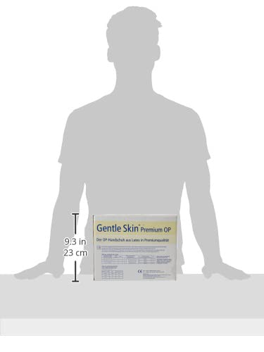 Meditrade 90217W Gentle Skin Premium OP Latex Handschuh, Steril, Puderfrei, Größe 7 (100-er pack)