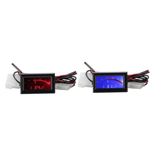 COOLHIYA 2 Piezas Termómetro Digital de Cocina con Pantalla LCD Termómetro Electrónico para Detección de Temperatura Agua y Aire Uso Doméstico y Profesional