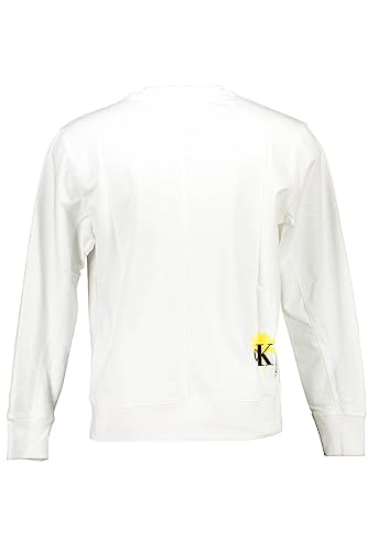 Calvin Klein Pull en coton blanc coupe ample confort thermique idéal