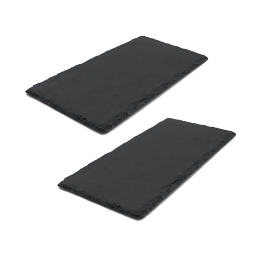 Image of JIH Reptile Basking Platform, Natural Rock Reptile Food Bowl Tortoise Feeding Dish Habitat Decor. (30x15cm 2pcs)