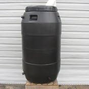 Upcycle 55 Gallon Black Rain Barrel