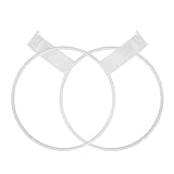 PRETYZOOM Wandmontierter Basketballhalter aus Eisen 2 Stück Installieren Formstabil Weiß zur Aufbewahrung von Bällen im Haushalt oder Lagerraum