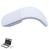 QUJIFETU Surface Arc Mouse,Foldable & Portable Design,Compatible with Microsoft Surface/MacBook/Windows/Mac OS (Sliver)