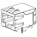 43202-8101, Conn RJ-45 F 8 POS 2.54mm Solder RA Thru-Hole 10 Terminal 1 Port Cat 3/Cat 4 Tray (50 Items)