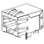 43202-6107, Conn RJ-11 F 6 POS 2.54mm Solder RA Thru-Hole 2 Terminal 1 Port Tray Cat 3/Cat 4 (50 Items)