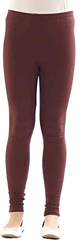 Image of Baba & Baby Girl's Skinny Fit Cotton Leggings (NGL-HI Brown 9 Years-10 Years)
