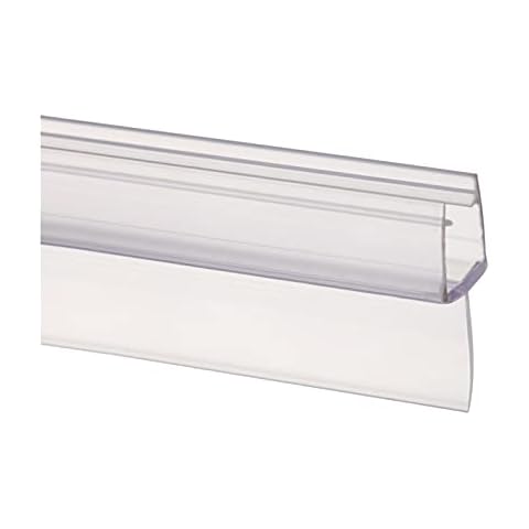 BKPPBi1lkin Shower screen seal, 2Pcs 1m Bath Shower Screen Door Seal Strip 4 to 12mm Seal Gap Window Door Weatherstrip Cover
