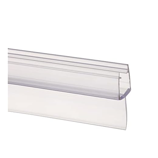 BKPPBi1lkin Duschdörr tätning, 2m dusch skärm tätning remsa pvc bad dusch skärmdörr tätningsremsa för 6 till 12mm glas tätning gap fönster dörrväderstrip (Color : B, Thickness : 12mm)