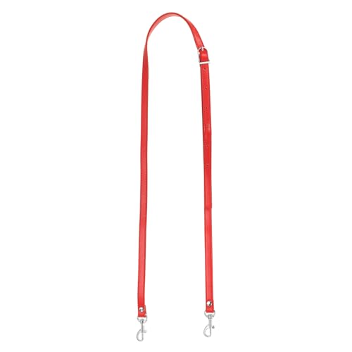 YELARXI sangle sac PU réglable longue 43-47 po crochets argent rouge