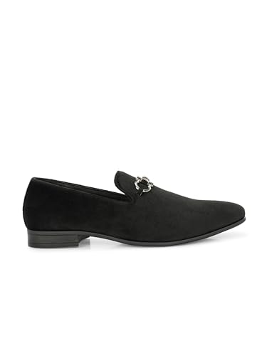 Image of San Frissco Horsebit Formal Loafers Velvet Upper Cushioned Footbed|Comfortable Fashionable Stylish Flexible for Men