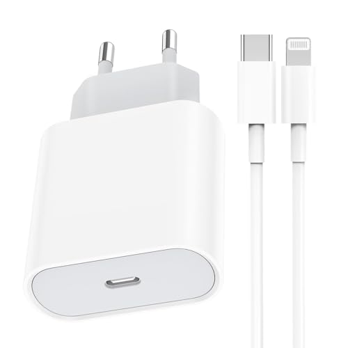 Cargador Carga Rapida USB C PD 30W Fast Charge 3.0 con 1.5M/5FT Cable Certificado Cargador Rápido Adaptador Compatible con iPhone 14 13 12 Pro MAX Mini /11/XS/XR/X/8 Plus