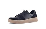 Gabor Damen Low-Top Sneaker, Frauen Sneaker,Merlot,Sport-Dynamic,g-Weite,glatt-Leder,antikrosa,silbrt,Casual,Fashion,Gold,schwarz,40 EU / 6.5 UK