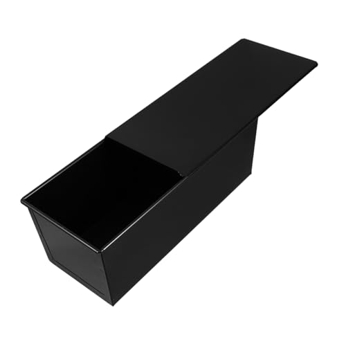 Cabilock 1Pc Nonstick Black Loaf Pan with Cover Bread Baking Mold for Toast for Home and Professional Use