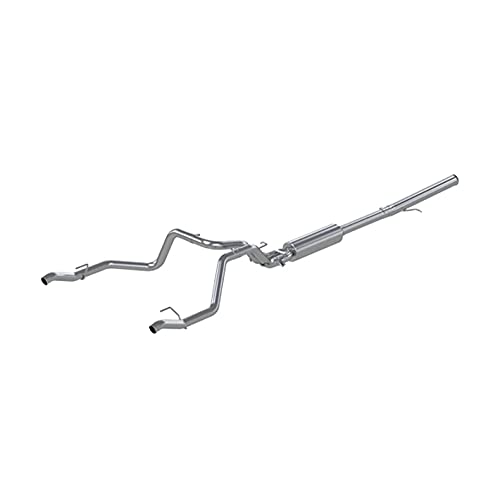 MBRP 19 Chevy Silverado 1500 6.2L 2.5in Catback Dual Rear Exit T304 SS