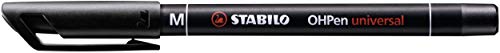STABILO OHPEN MEDIA NERO feutre noir permanent anti-bavure pour rétroprojecteur