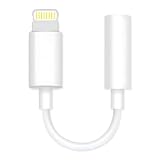 lightning イヤホン 変換 3.5mm 【2026年MFI認証】3極/4極ヘッドフォン変換アダプター 内蔵DAC HIFI音質 24ビット/96KHz 音量調節と音楽再生に対応 かエコTPE製 高耐久ケーブル 14/13/12/11/11SE/Xs/Xs Max/XR/X/8/7に対応（iOS11-26対応） image