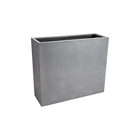 Vivanno Pflanzkübel Raumteiler Sichtschutz Fiberglas ELEMENTO Beton-Design Grau Cover