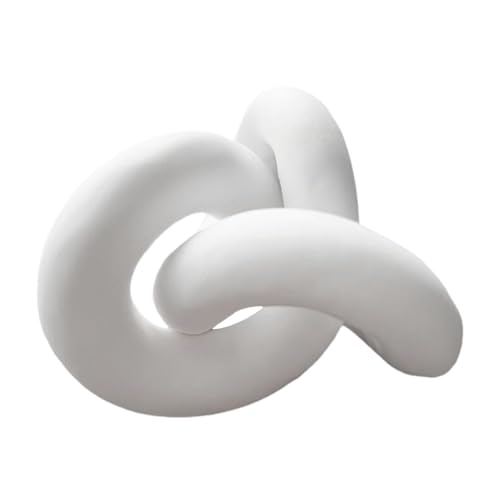 Scultura Con Nodo Decorativo, Scultura Con Nodo In Resina | Ornamento Da Scrivania Astratto | Decorazione A Maglie Di Catena In Resina, Statuetta Decorativa Per Mensola Per Tavolino Da Caffè, Decorazi