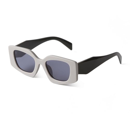 Lunettes de soleil rectangulaires orange contre l'éblouissement avec style vintage