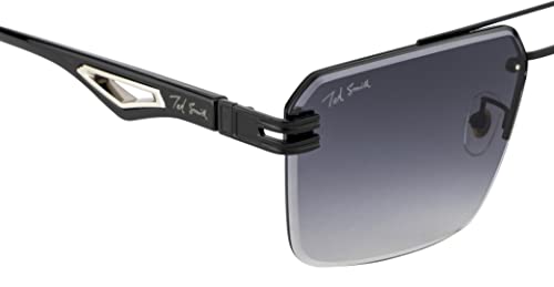 Image of Ted Smith Mens Womens Polycarbonate Uv Protection Metal Pilot Sunglasses