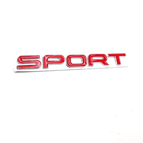Image of Metal Limited Red Sport Lettering Tailgate Boot Lid Emblem Badge for Range Rover (Silver)