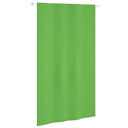 SKTQYQO Paravento per Balcone Verde Chiaro 140x240 cm in Tessuto Oxford Impermeabile e Resistente ai Raggi UV con Sistema di Fissaggio Facile e Completo di Accessori per Privacy