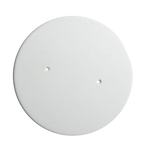 1/4 Inch White Ceiling Blank-Up Cover With 8 Inch Diameter For 4 Inch Round Box-2 per case