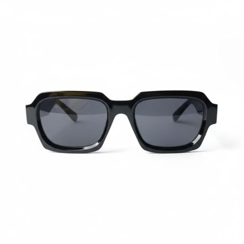 Image of VELOCIRAPTOR Rectangular Luxury Fashion Retro Rectangle Black Tinted Sunglasses for Women Men Square Shades Summer Sunglasses
