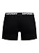 Superdry Men's 3 Pack Organic Cotton Boxer Briefs, Black/Optic, M