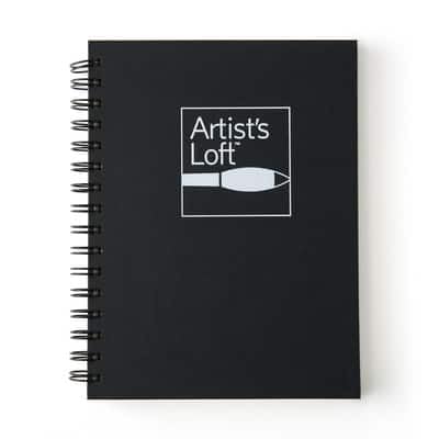 Amazon.com: Black Hard Cover Sketchbook by Artist's Loft