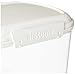 Sistema Flour and Sugar Storage Containers for Pantry with Lids and Measuring Cup, Dishwasher Safe, 13.7-Cup, White