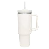 40 oz Tumbler With Handle and Straw Lid, Double Wall Vacuum Sealed Stainless Steel Insulated Tumbler
