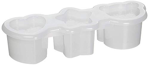 Sushi Mold Rice Ball Maker with Heart, Star, Bear Three Shapes, White, 7 (L) X 2-1/4 (W) X 1-1/2 (H)