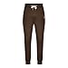 FOCLMP Big and Tall Sweatpants for Men Fleece Loose Running Joggers Active Drawstring Elastic Waist Cuffed Leg Tapered Pants Mens Flannel Lined Track Pants Brown L