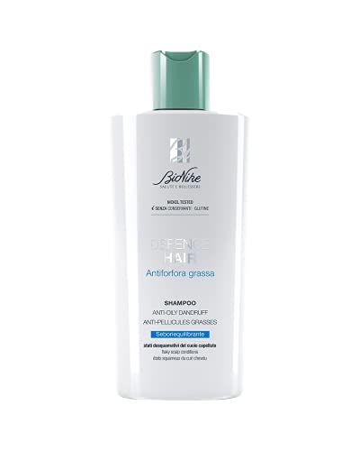 Bionike Defence Hair - Shampoo Seboriequilibrante Antiforfora per Capelli con Forfora Grassa, Azione Detergente e Lenitiva, Contrasta la Comparsa di Impurità e Riduce la Produzione di Sebo, 200 ml