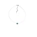 Produktbild TOP SHOP MYC Paris Kette Placcato Silber mit Swarovski Blau Kette unsichtbar