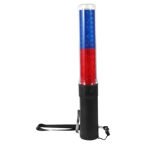 iplusmile 10.23 Inch Led Glow Rod Warning Light with Hanging Hook Bright Traffic Wand for Outdoor Safety Concert Cheering and Emergency Use