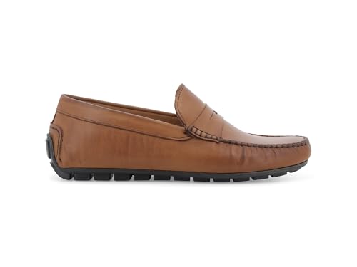 Mocasín de piel Melluso hombre, calzado artesanal marrón urban