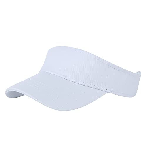 Kids Sun Visor Hat Toddler Baseball Hats Adjustable Uv Protection Summer Outdoor Sports Caps For Girls Boys 6-10 Years Old White 6-10 T #TOP8