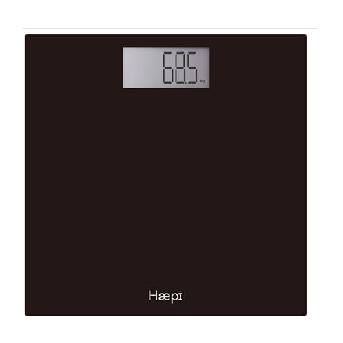 Haepi-Pèse personnes électronique avec plateau, grand écran, gros chiffres et grand affichage-Pèse-personne design et précis- Capacité maximale de...