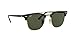 Ray-Ban Rb3816 Clubmaster Polarized Square Sunglasses, Black/Green, 51 mm