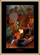 額装品/JazzQuintet/サイン/限定375枚/ジャスティンブア/ポスター