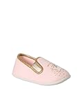 Semelle intérieure : textile VERTBAUDET Chausson Fille Textile élastique Rose imprimé 25