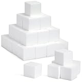 Bright Creations Craft Foam Cubes - 3-Inch White Polystyrene, Pack of 30 - Lightweight & Durable Modeling & Project Foam Blocks for School Crafts