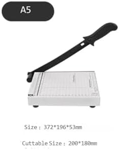 Metal Kollu Tablalı A5 Giyotin Kağıt Kesme Makinesi Ofis Hobi El Işi Sağlam - Görsel 3