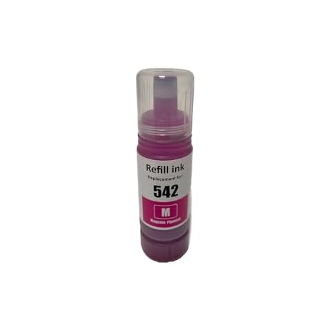 Topcolor 542 Ink Refill Bottles Replacement for ET-5850, ET-5800, ET-16600, ET-16650, ET-5180, ET-5880, ET-5170, ST-C8000, ST-C8090 Printer, Magenta Cover