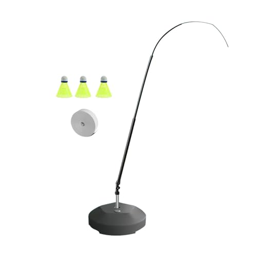 Máquina de bádminton con rebote, base estable e hilo elástico ajustable para entrenamiento 3