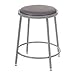Big & Tall Vinyl Upholstered Shop Stool with Manual Height Adjustment Gray - Lot of 2