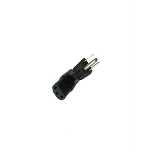 Traovien 90 Degree 3 Prong USA C13 to NEMA 5-15P Plug Power Adapter, NEMA 5-15P Male to ICE320 C13 Female AC Plug Connector Computer Power Adapter.